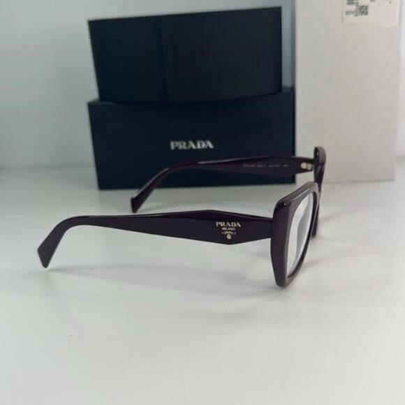 New Authentic Prada PR 18WV VIY1O1 52 - Garnet Eyeglasses - Picture 8 of 11
